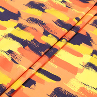 Tissu en satin de coton pour vêtements, surface lisse et brillante, impression numérique personnalisée, approvisionnement direct d'usine, MOQ 1m