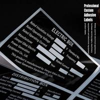 Autocollants adhésifs en PVC personnalisés pour appareils électroménagers, étiquettes d'étanchéité, codes-barres, autocollants d'avertissement transparents, impression de différents types en rouleau