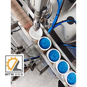 Máquina automática de llenado de grasa de aceite lubricante líquido viscoso neumático con bomba de rotor de lóbulo de cabeza doble única MTW - Product Image 4