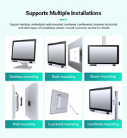 15,6 pulgadas de montaje en pared IP65 Win-Dows AIO estación de trabajo PC Industrial pantalla táctil Panel PC con lector RFID/escáner de código de barras/cámara