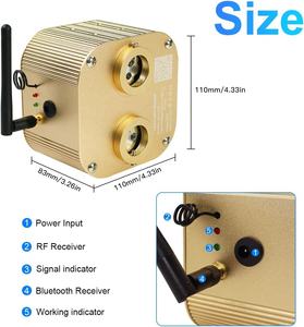 กล่องไฟใยแก้วนำแสง RGBW แบบสองหัว 20W ควบคุมผ่านแอพ พร้อมเอฟเฟกต์แสงระยิบระยับ ควบคุมด้วยเสียงเพลง รีโมทสำหรับชุดไฟตกแต่งเพดานรถยนต์ - Product Image 6