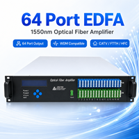 Amplificateur optique EDFA 64 ports 1550nm à haute puissance de sortie pour CATV FTTH HFC WDM