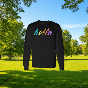 Camiseta de Manga Larga con Estampado de Arcoíris para Uso Casual - Product Image 3