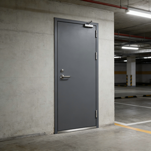 Puerta Cortafuego de Acero con Pintura al Agua, Diseño Personalizado, Garantía de 2 Años, Precio de Fábrica, Marca <span class=keywords><strong>Binbin</strong></span>, para Escuelas, Centros Comerciales y Pasillos - Product Image 3