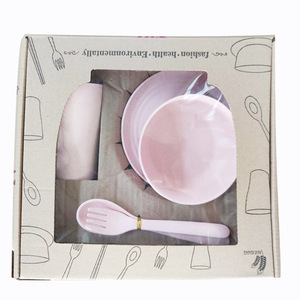<span class=keywords><strong>Set</strong></span> di 6 Pezzi di Stoviglie in Paglia di Grano, Posate Ecologiche, <span class=keywords><strong>Set</strong></span> di <span class=keywords><strong>Piatti</strong></span> Infrangibili per Campeggio - Product Image 3