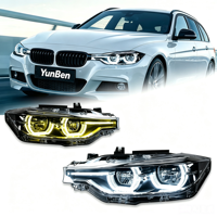 Pour BMW Série 3 F30 F31 F35 2012-2015 – Bloc Optique Bi-Couleur Spoon Double Projecteur 6000K 6000 Lumens