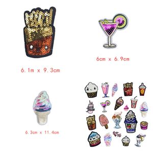 แผ่นปะสำหรับใส่เสื้อผ้ากางเกงและกางเกงทำจากเหล็กดีไซน์ทรงกรวยรูปไอศกรีม - Product Image 4