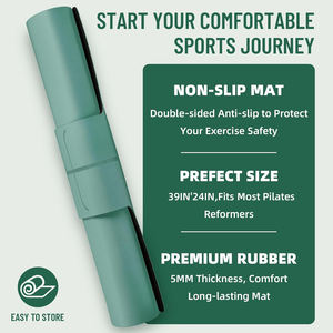 เสื่อพิลาทีสหนาแบบมีลักษณะเฉพาะตัวพื้นผิวกันลื่นความหนาแน่นสูงสำหรับยิมโยคะและออกกำลังกายที่บ้าน - Product Image 5