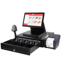 Modern Design 15.6 Inch Touch Screen POS System Cash Register With 11.6 Inch 2nd Display Retail Fast Food Software Demo Use POS