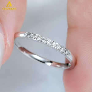 18K 24K <span class=keywords><strong>anillo</strong></span> <span class=keywords><strong>de</strong></span> bodas <span class=keywords><strong>de</strong></span> oro <span class=keywords><strong>o</strong></span> platino anillos <span class=keywords><strong>de</strong></span> diamantes naturales joyería anillos <span class=keywords><strong>de</strong></span> boda <span class=keywords><strong>de</strong></span> oro conjunto pareja compromiso - Product Image 3