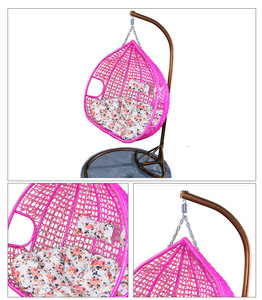 Balcon moderne, patio extérieur, double, grand œuf suspendu, chaise, panier, rotin brut, <span class=keywords><strong>hamac</strong></span> à deux places, chaises suspendues pour adultes - Product Image 5