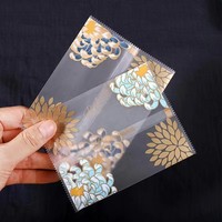 Sacs en plastique transparents mats de qualité alimentaire, scellés directement en usine, pour l'emballage de collations, sacs en plastique pour biscuits avec fermeture latérale