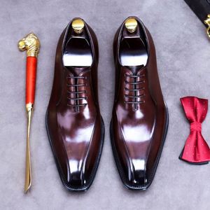 ASTON M.JAZZ 2025 – Chaussures habillées de luxe personnalisables en cuir véritable de haute qualité, à bout pointu, à lacets, antidérapantes et respirantes - Product Image 5