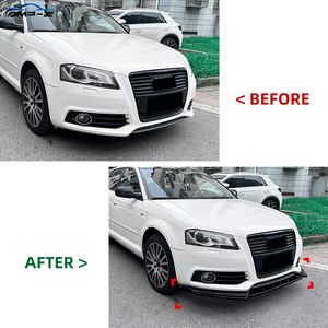Splitter Anteriore di Alta Qualità AMP-Z per AUDI <span class=keywords><strong>A3</strong></span> 8P <span class=keywords><strong>Sline</strong></span> 2008-2012, Labbro Paraurti Anteriore - Product Image 2