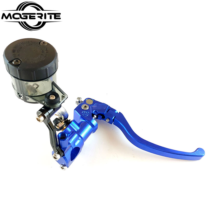 Мотоцикл Гидравлический тормозной главный цилиндр насос правый рычаг CNC алюминий универсальный 22 мм анодированный Цвет 17,5 мм гоночный мотоцикл
