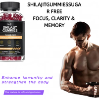 Gummies de Shilajit Naturel 3000mg Pur de l'Himalaya, Crinière de Lion, Vitamines et Minéraux pour le Soutien Immunitaire des Adultes