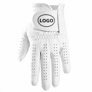 Guanti da golf in pelle ultrasottile ergonomici per mano sinistra da uomo 9GlofSports - Resistenti all'usura, presa eccellente, colore bianco - Product Image 3