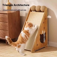 Sisal Cat Scratch Board mit kratz festem Holznest-Sofa Verschleiß festes Cat Claw Pad Cat Bed-zum Schleifen von Artefakten