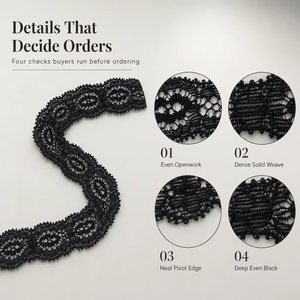 Patchs en dentelle brodée écologiques personnalisés, patchs de luxe standard de créateur, dentelle française en maille pour robes et vêtements - Product Image 2