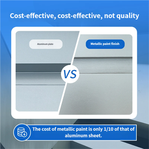 Vernice Metallica Acrilica a Base d'Acqua ad Alta Resistenza alle Intemperie per Strutture Esterne con Effetto Pietra, Colore Bianco - Product Image 3