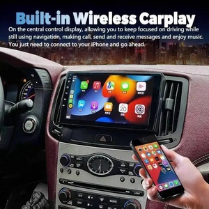 วิทยุติดรถยนต์ขนาด 9 นิ้ว สำหรับ Infiniti G25 G35 G37 ปี 2004-2013 ระบบ Android 15 พร้อมระบบนำทาง GPS, Auto CarPlay, เครื่องเล่นมัลติมีเดีย, ติดตั้งบนคอนโซลหน้ารถ, รับประกัน 1 ปี - Product Image 2