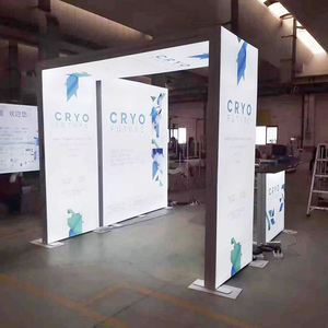 Caja de luz de aluminio, soporte de tela LED retroiluminado de dos caras plegable portátil para fotografía, venta al por menor y exhibiciones de ferias comerciales - Product Image 2
