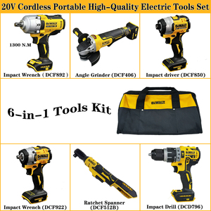 Juego de Herramientas Eléctricas Inalámbricas Ergonómicas al por Mayor, Agarre Cómodo, Adecuado para Uso Prolongado, Juego Combinado de Herramientas Eléctricas <span class=keywords><strong>Dewalt</strong></span> - Product Image 2