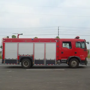 Sinotruk HOWO thương hiệu 290hp pumper chữa cháy xe tải với hộp số tay DIESEL nhiên liệu điều kiện mới giá cả cạnh tranh