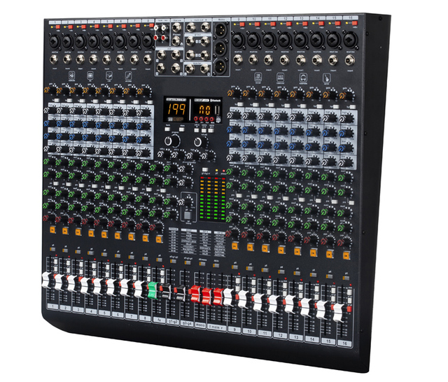 Dj Controller Audio Console Mixer Sound System 16 Channel Input 4 Groups Output