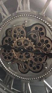 <span class=keywords><strong>Orologio</strong></span> <span class=keywords><strong>da</strong></span> <span class=keywords><strong>Parete</strong></span> Industriale Steampunk con Ingranaggi Rotanti, 31,5 Pollici, 80 cm, Brevettato - Product Image 5