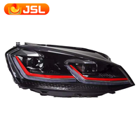 Ensemble Phares pour Volkswagen Golf 7 MK7 2013-2017 avec Direction Dynamique LED DRL Lentille Double Faisceau Bi-Xénon HID