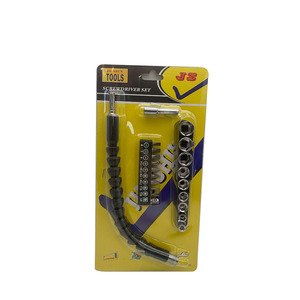 JU SHEN TOOLS <b>Screwdriver</b> Set 21PC <b>Flexible</b> Shaft 1/4 In Socket Combination Kit Hand Tool Set - Product Image 1