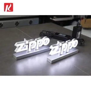 Kexian Factory Price Custom Led Table Standing Sign Indoor Reception Signage Led Display Signage Table Signs
