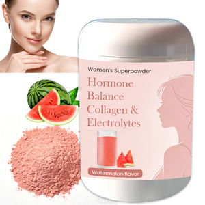 Poudre d'électrolytes bio beauté et hormones saveur pastèque hydratation instantanée zéro sucre - Product Image 1