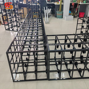 SMOOTH New Arrival Rectangle Stand Candle Holder Backdrop Arch Stand Outdoor Wedding Metal Black Candle Wall - Product Image 3