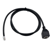 Kabel Patch Jaringan RJ45 Female ke RJ11 28AWG Tembaga Terpilin Selubung PVC