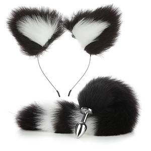 Conjunto Erótico de Dos Piezas Colorido, Tapón Anal de Metal, Diadema, Restricción Corporal, Accesorios de Disfraces, Juguetes Sexuales BDSM - Product Image 5