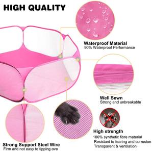 Corralito plegable portátil de lujo personalizado <span class=keywords><strong>para</strong></span> mascotas, valla de ejercicio interior y exterior <span class=keywords><strong>para</strong></span> hámster, erizo, animales pequeños - Product Image 6