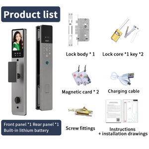 <span class=keywords><strong>Cerradura</strong></span> Inteligente con App Tuya, Desbloqueo Remoto por WiFi, Contraseña Digital, Reconocimiento Facial, Cámara, <span class=keywords><strong>Cerradura</strong></span> Inteligente para Puertas de Madera y Aluminio - Product Image 4