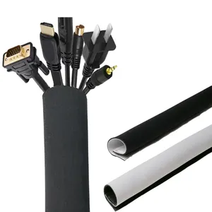 批发120 “电缆管理套管氯丁橡胶电缆组织器电视USB pc线