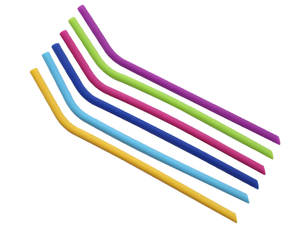 High Quality Reusable Silicone <b>Straws</b> High-Temperature Resistant Safe <b>for</b> Babies and Environment Bar Accessories - Product Image 2