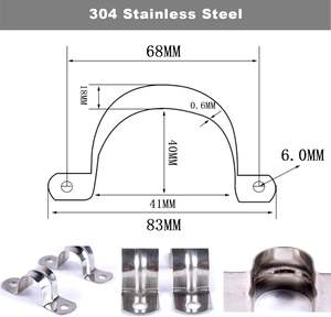 <span class=keywords><strong>ส</strong></span>ายรัด<span class=keywords><strong>ท่อ</strong></span>เหล็กกล้าไร้<span class=keywords><strong>ส</strong></span>นิม M40 (1 1/<span class=keywords><strong>2</strong></span> <span class=keywords><strong>นิ้ว</strong></span>) แบบแข็ง, ตัวยึด<span class=keywords><strong>ท่อ</strong></span><span class=keywords><strong>ส</strong></span>ำหรับงานหนัก, พร้อมตัวยึดสายเคเบิลแบบ U <span class=keywords><strong>2</strong></span> รู - Product Image 3