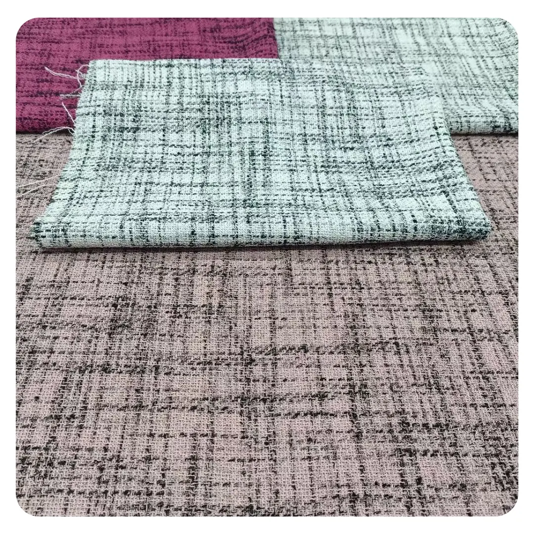 Ready Tweed fabric for coat and Channel like fabric 100%polyester yarn dyed fabric