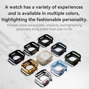Custodia robusta compatibile per <span class=keywords><strong>Apple</strong></span> <span class=keywords><strong>Watch</strong></span> Case serie 9 8 7 45mm serie <span class=keywords><strong>6</strong></span> SE 5 4 44mm Soft TPU antiurto per paraurti - Product Image 5