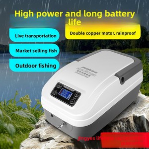 Pompe à air oxygénante portable rechargeable haute capacité pour le transport de fruits de mer vivants, la pêche en extérieur et les <span class=keywords><strong>aquariums</strong></span> - Product Image 5