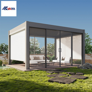 Pérgola Bioclimática para Exteriores de <span class=keywords><strong>3x3</strong></span>, 3x4, 3x5, 3x6, 4x4, 4x5, 4x6, 5x5, 5x6, Eficiente en Energía, para Patio y Jardín - Product Image 4
