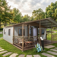 Cabine conteneur préfabriquée extensible à double aile avec aménagement intérieur personnalisé pour camping, hébergement, bureau temporaire, stand commercial