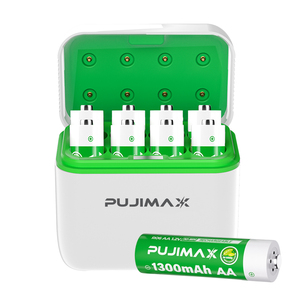 PUJIMAX卸売<span class=keywords><strong>1.2V</strong></span>ニッケル水素充電池パックAA電池サイズAAニッケル水素電池マルチスロット充電器付き - Product Image 1