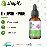 Suplementos para el Cuidado de la Salud, Gotas de Cardo Mariano Líquido para la Salud del Hígado, Productos de Venta Caliente para Shopify, Proveedores de Dropshipping Personalizados OEM