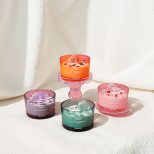 Factory Direct Sale Empty 140ml 200ml 315ml 430ml <b>Small</b> Amber Brown Mini Unique Luxury Candle Glass Jar With <b>Box</b> <b>Packaging</b> - Product Image 4